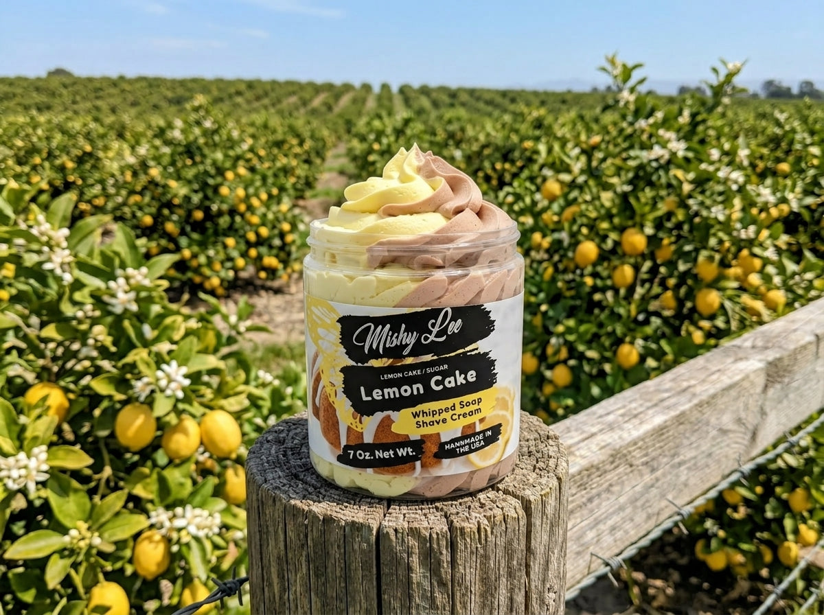 Lemon Cake Whipped Soap and Shave Cream Mishy Lee Boutique