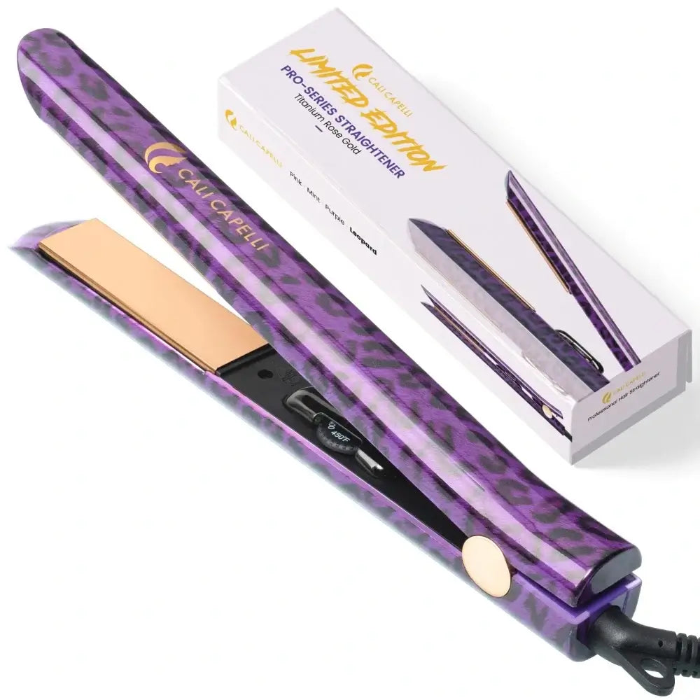 Titanium Hair Straightener Pro-Series 1″ Leopard Calicapelli Hair Tools