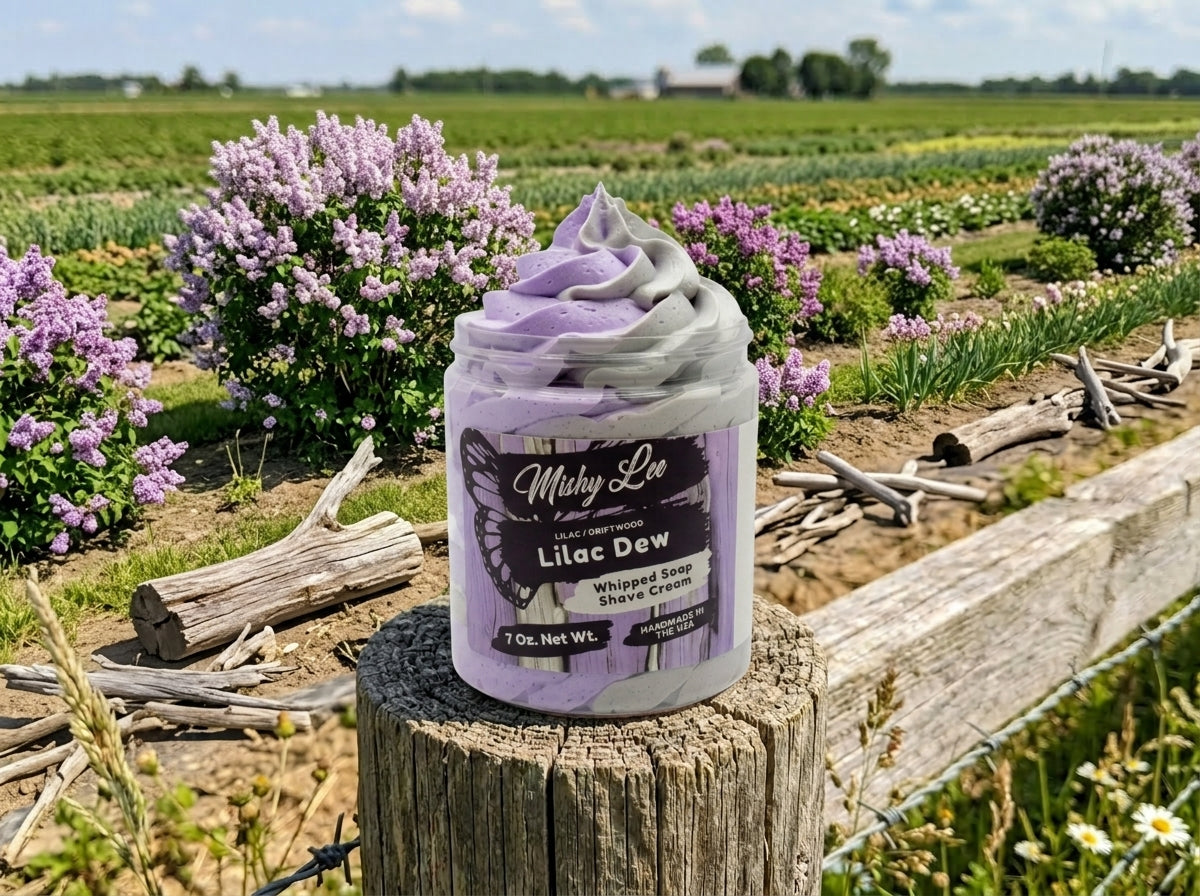 Lilac Dew Whipped Soap and Shave Cream Mishy Lee Boutique