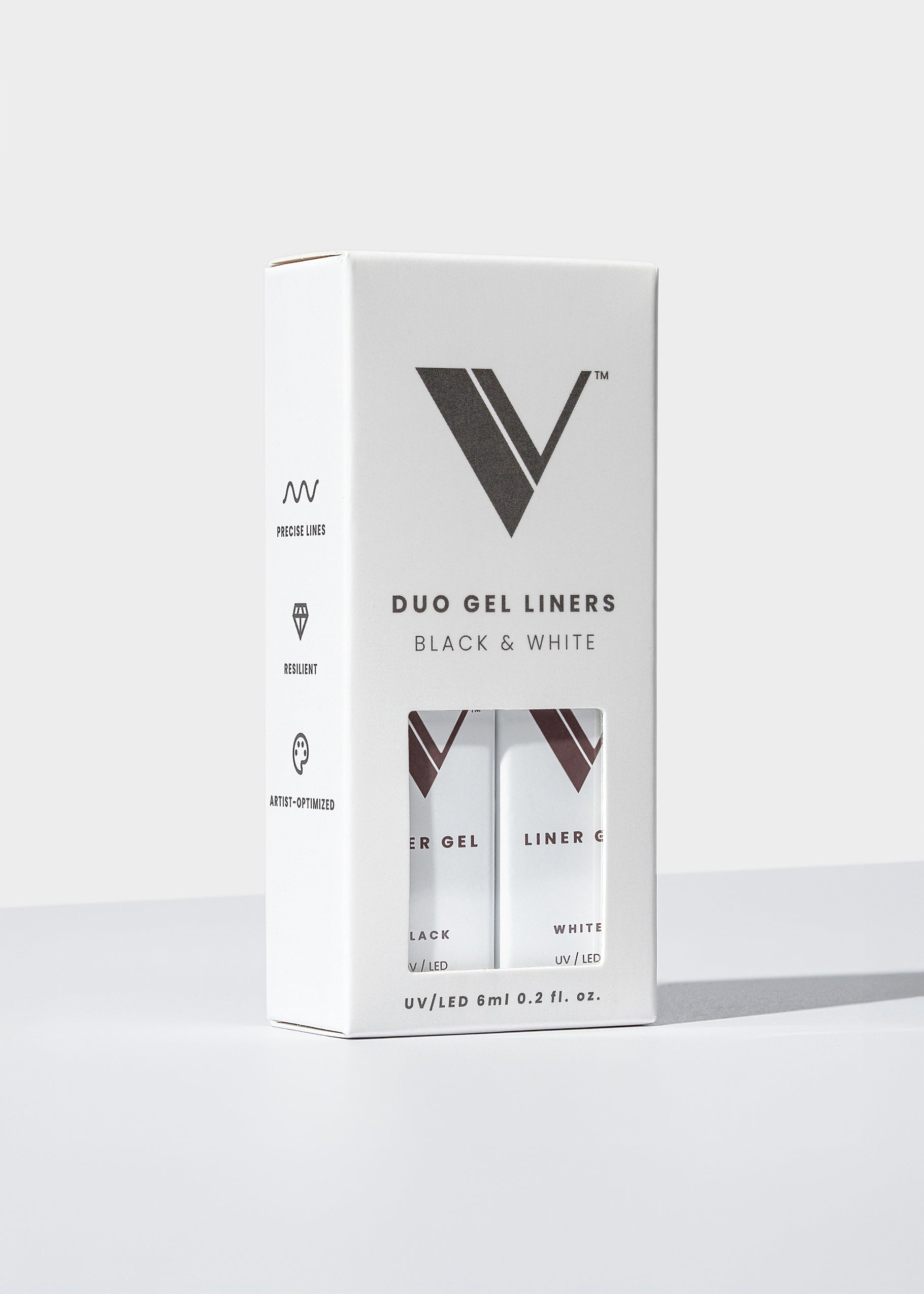 Liner Gel - Black & White Duo Pack Lunali Nail Supply