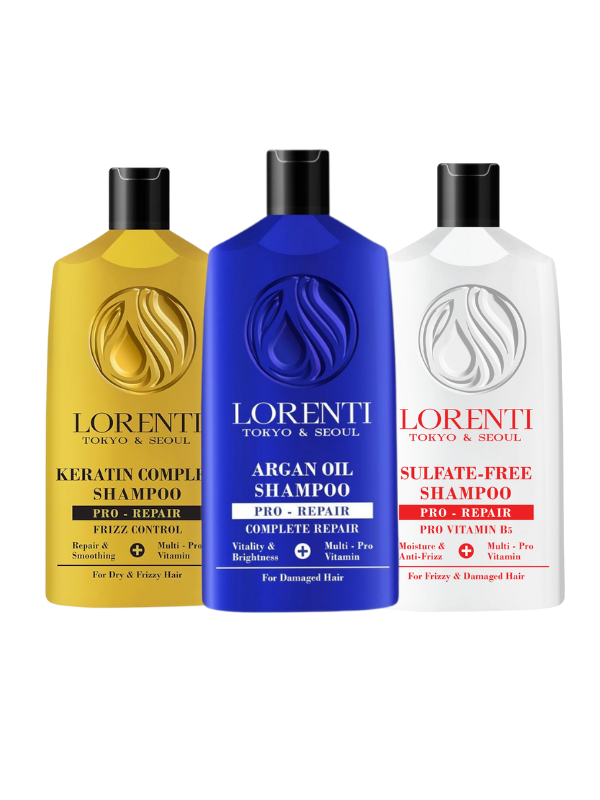 Lorenti Shampoo 630ml - Sulfate-Free, Keratin & Argan Infusion for Healthy Hair Vip Barber Supply