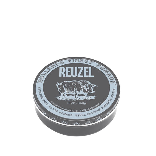 Reuzel Extreme Hold Matte Pomade for Men - Strong Hold, Matte Finish Hair Styling Product Beauty Care Bag