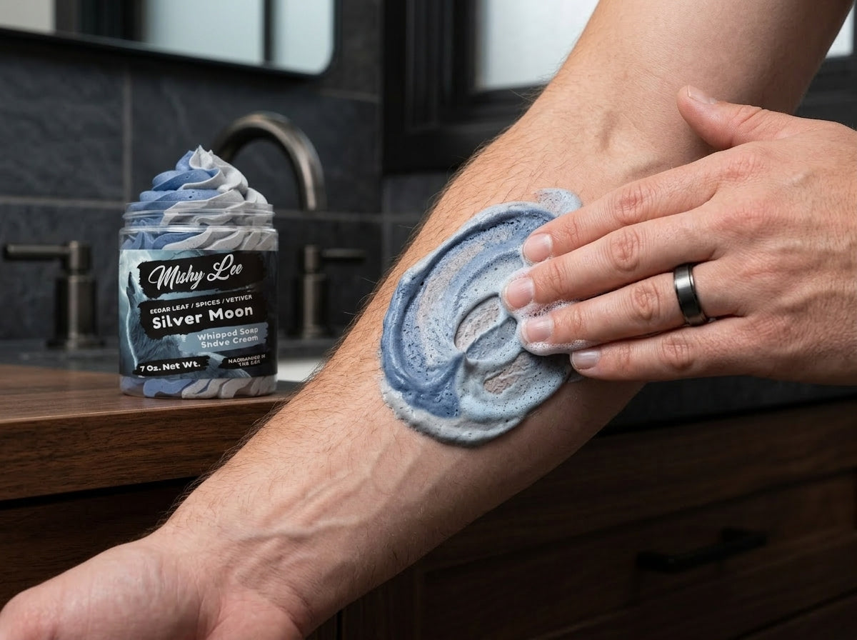 Silver Moon Men's Whipped Soap and Shave Cream Mishy Lee Boutique