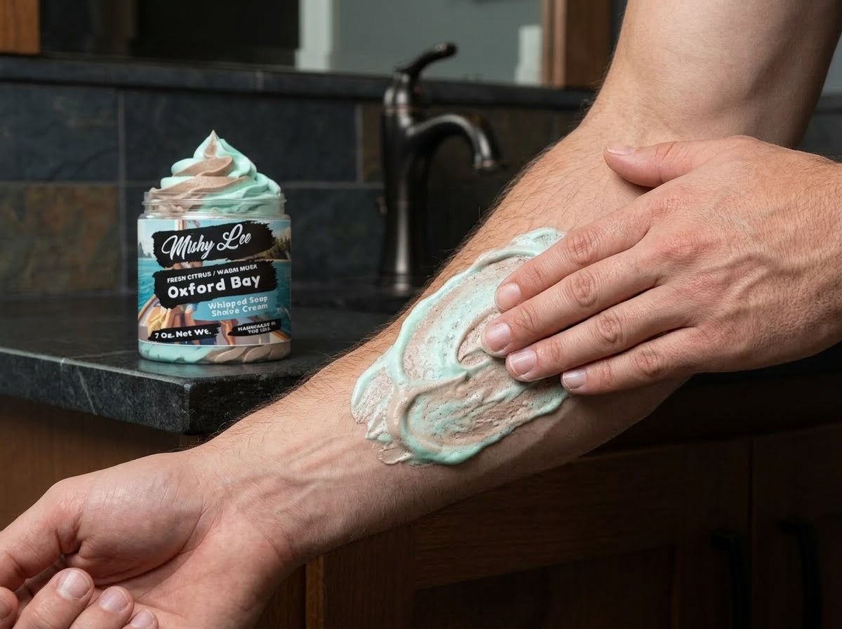 Oxford Bay Men's Whipped Soap and Shave Cream Mishy Lee Boutique