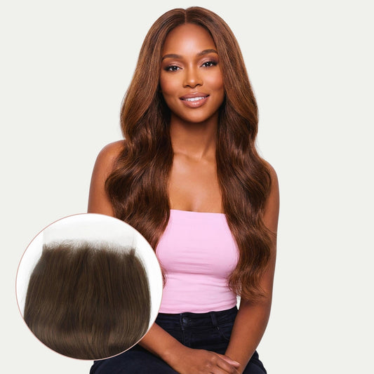 Medium Brown Body Wave 5x5 HD Lace Human Hair Closure Private Label