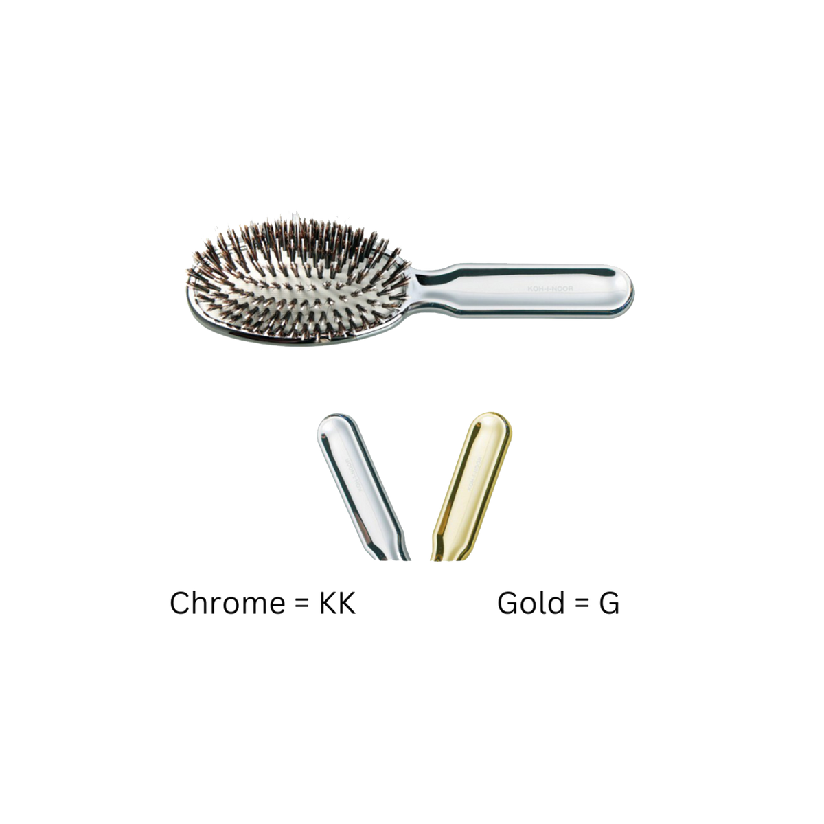 Metallic Nylon & Boar Bristle Hair Brush - Pneumatic Cushion for All Hair Types KOH-I-NOOR Beauty USA