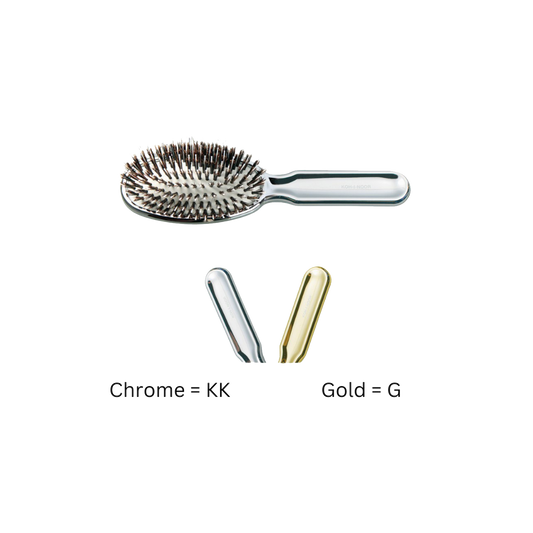 Metallic Nylon & Boar Bristle Hair Brush - Pneumatic Cushion for All Hair Types KOH-I-NOOR Beauty USA