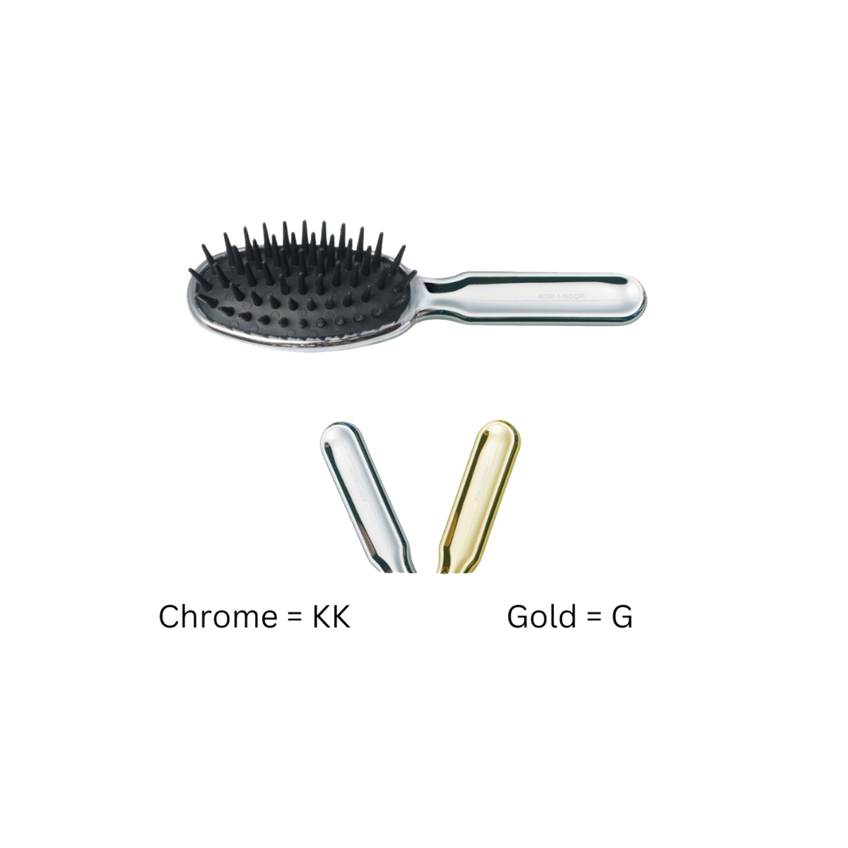 Metallic Pneumatic Detangling Hairbrush KOH-I-NOOR Beauty USA