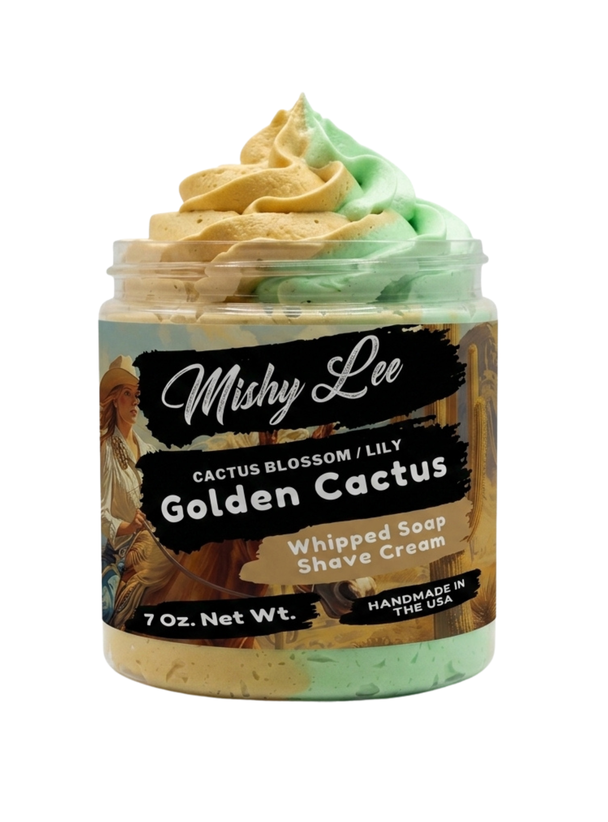 Golden Cactus Whipped Soap and Shave Cream Mishy Lee Boutique