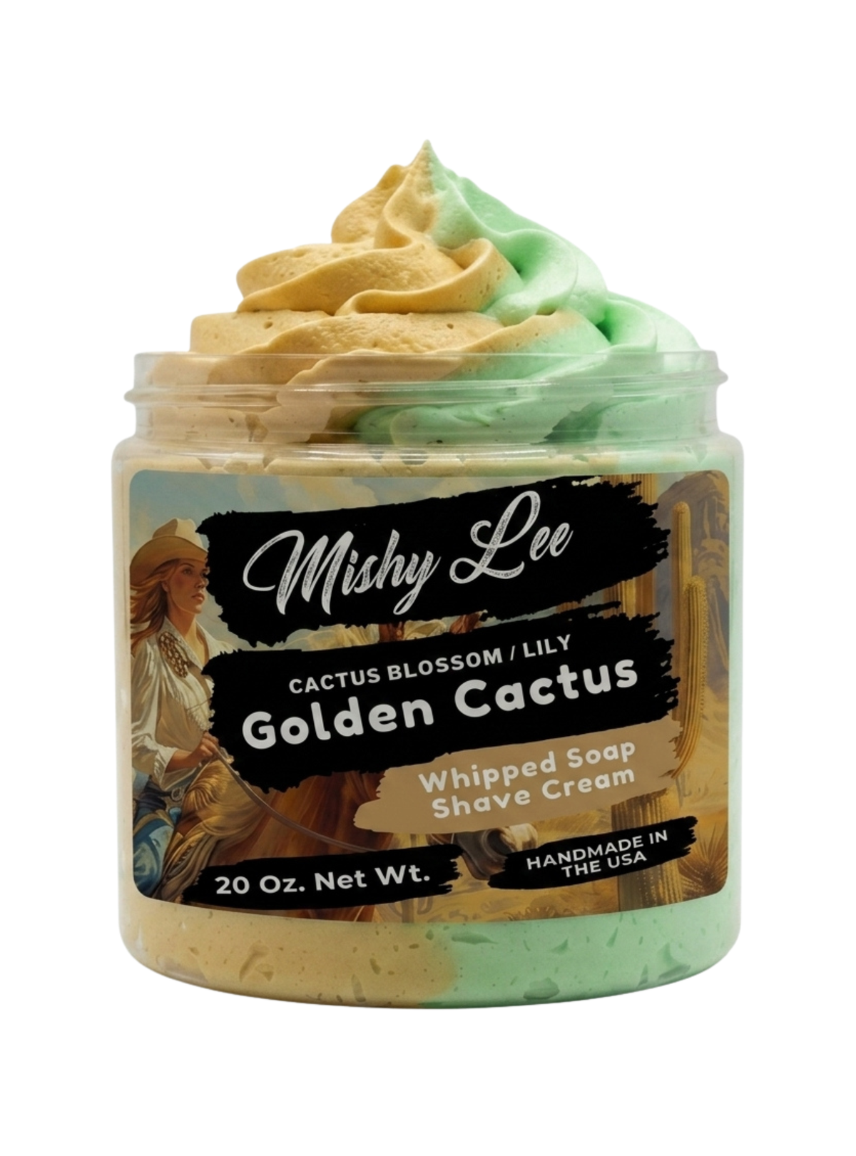 Golden Cactus Whipped Soap and Shave Cream Mishy Lee Boutique