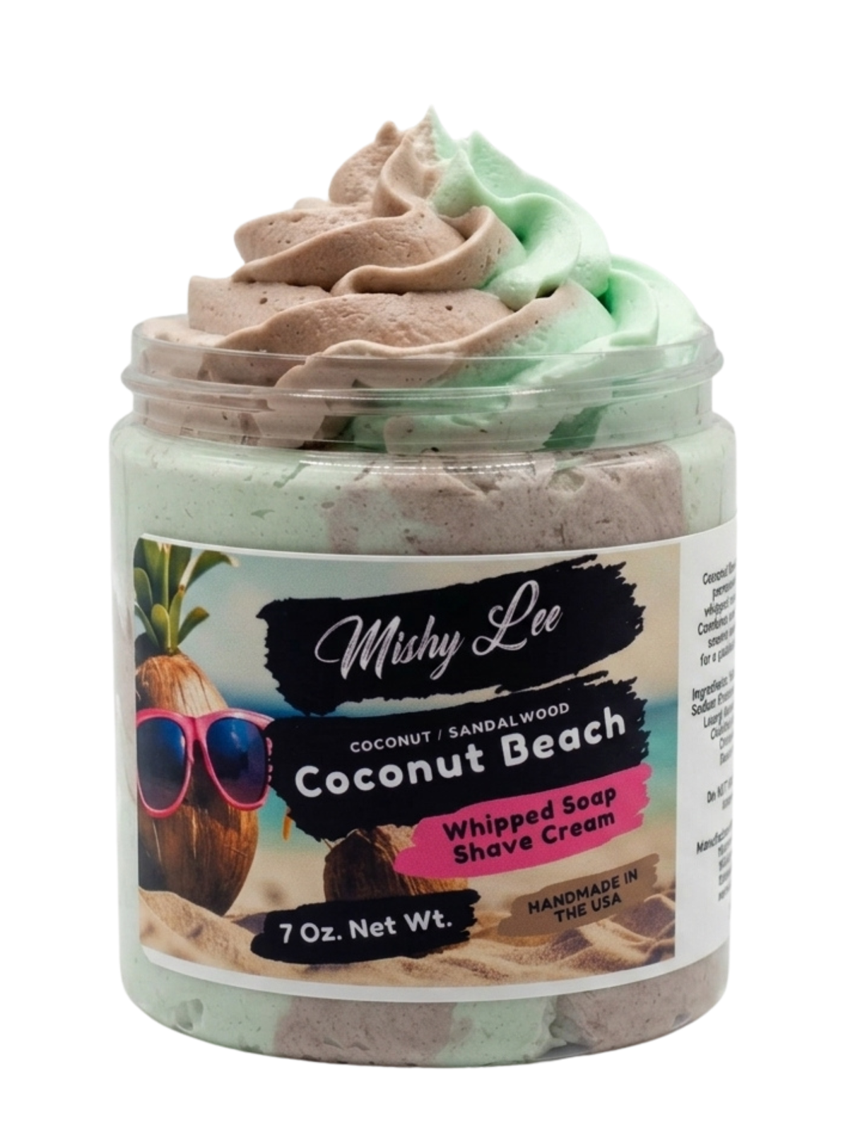 Coconut Beach Whipped Soap and Shave Cream Mishy Lee Boutique