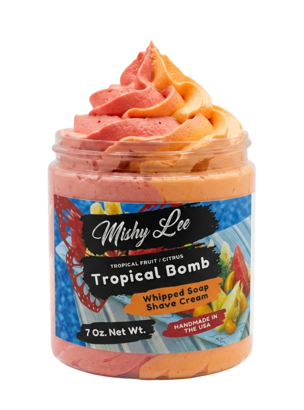 Tropical Fruit Bomb Whipped Soap and Shave Cream Mishy Lee Boutique