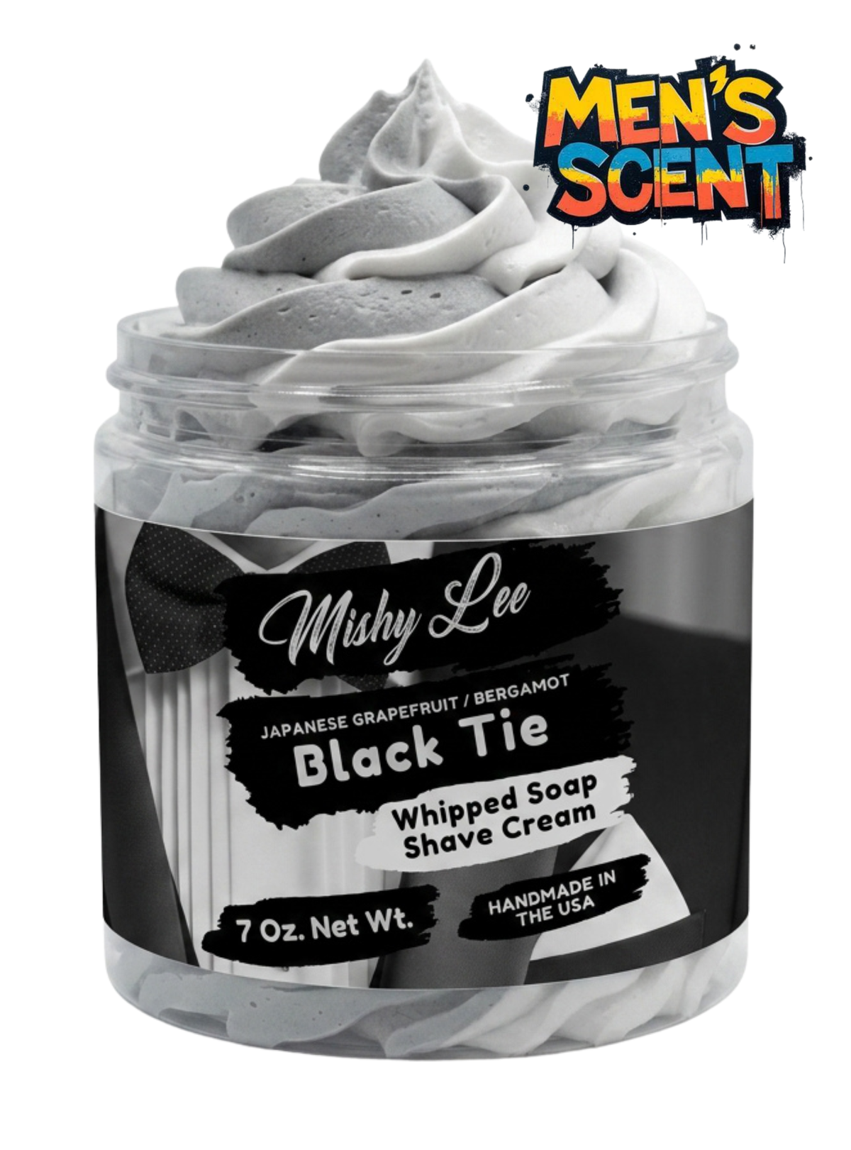 Black Tie Men's Whipped Soap and Shave Cream Mishy Lee Boutique