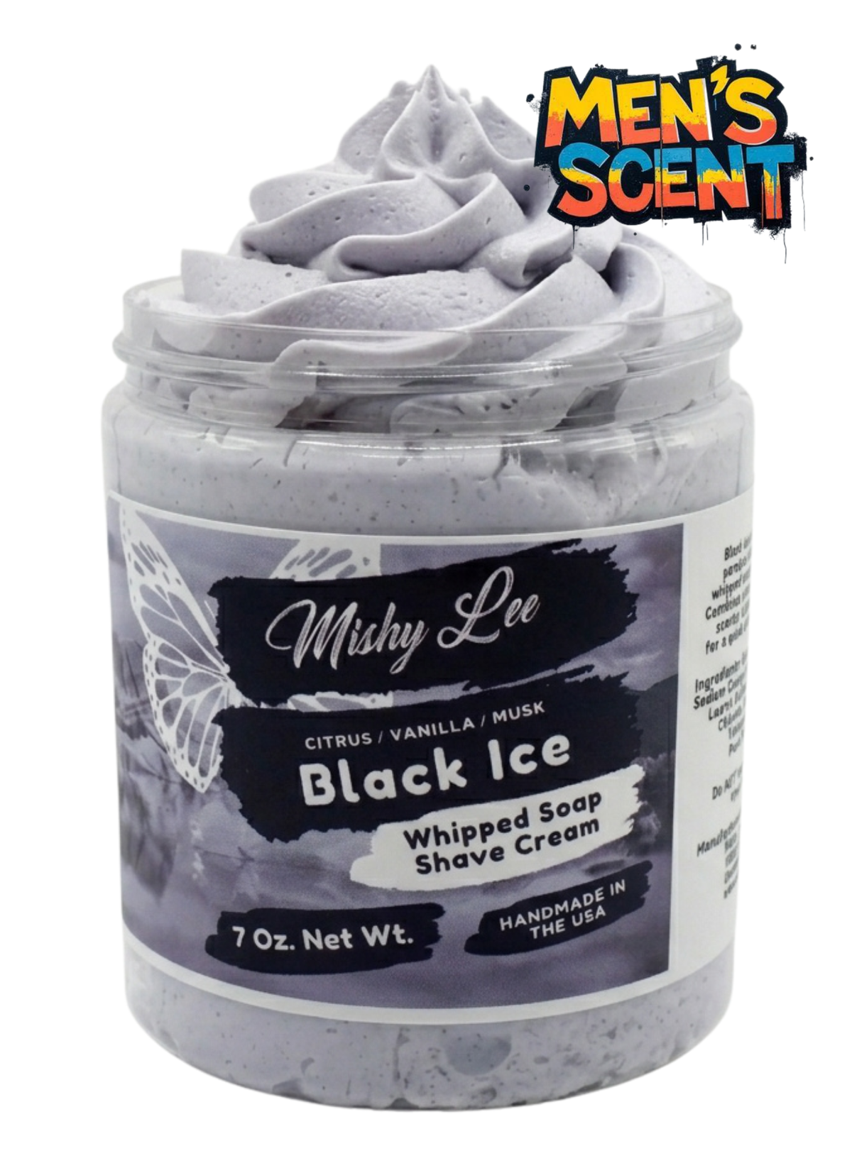 Black Ice Men's Whipped Soap and Shave Cream Mishy Lee Boutique