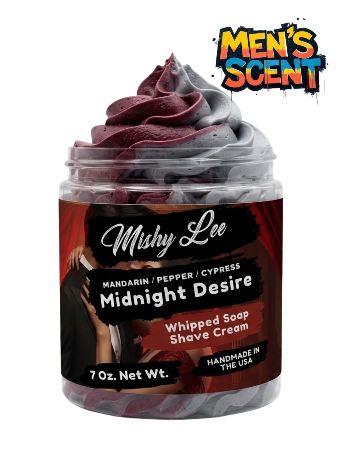 Midnight Desire Men's Whipped Soap and Shave Cream Mishy Lee Boutique