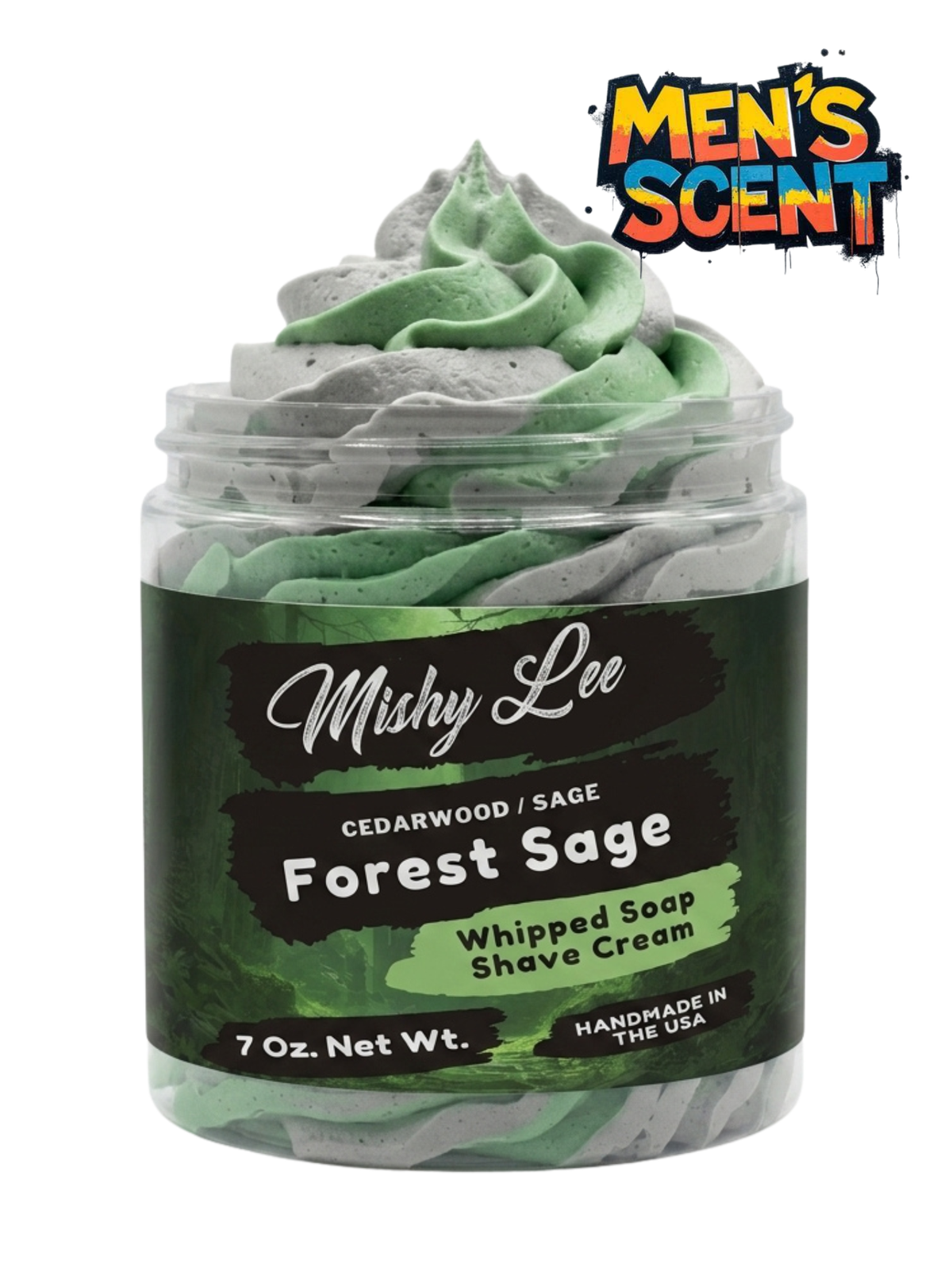 Forest Sage Men's Whipped Soap and Shave Cream Mishy Lee Boutique