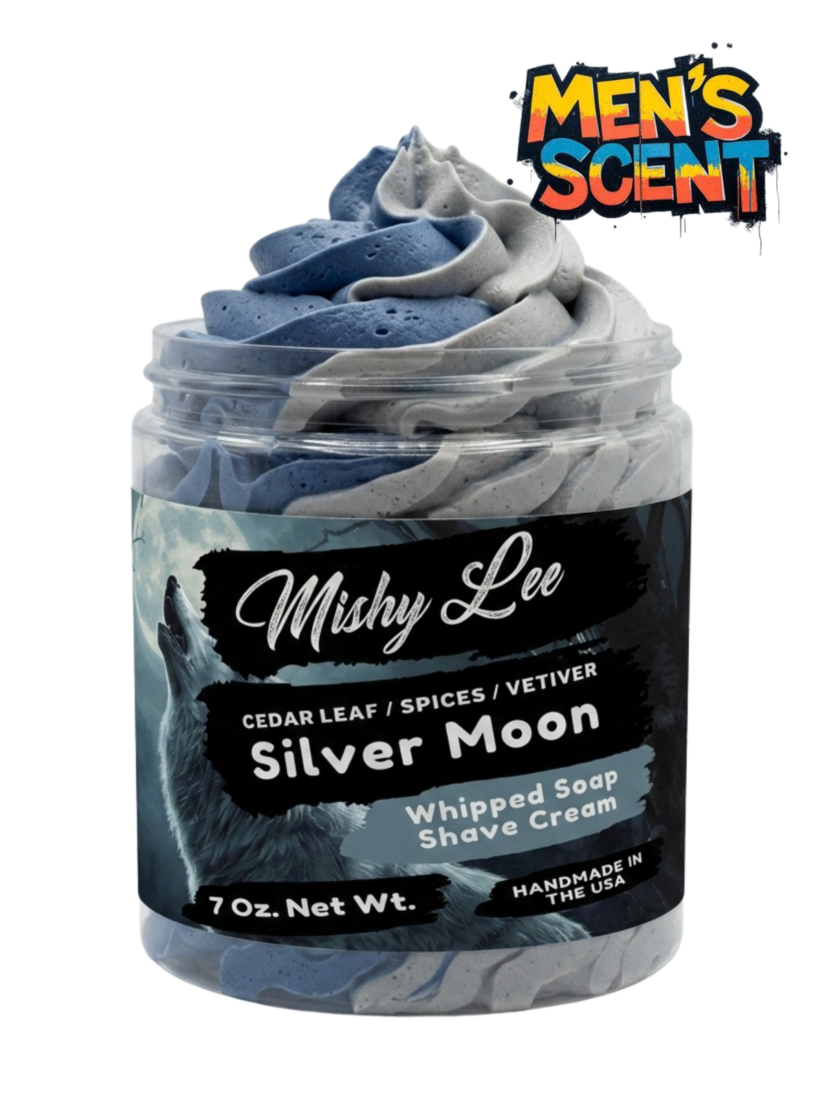 Silver Moon Men's Whipped Soap and Shave Cream Mishy Lee Boutique