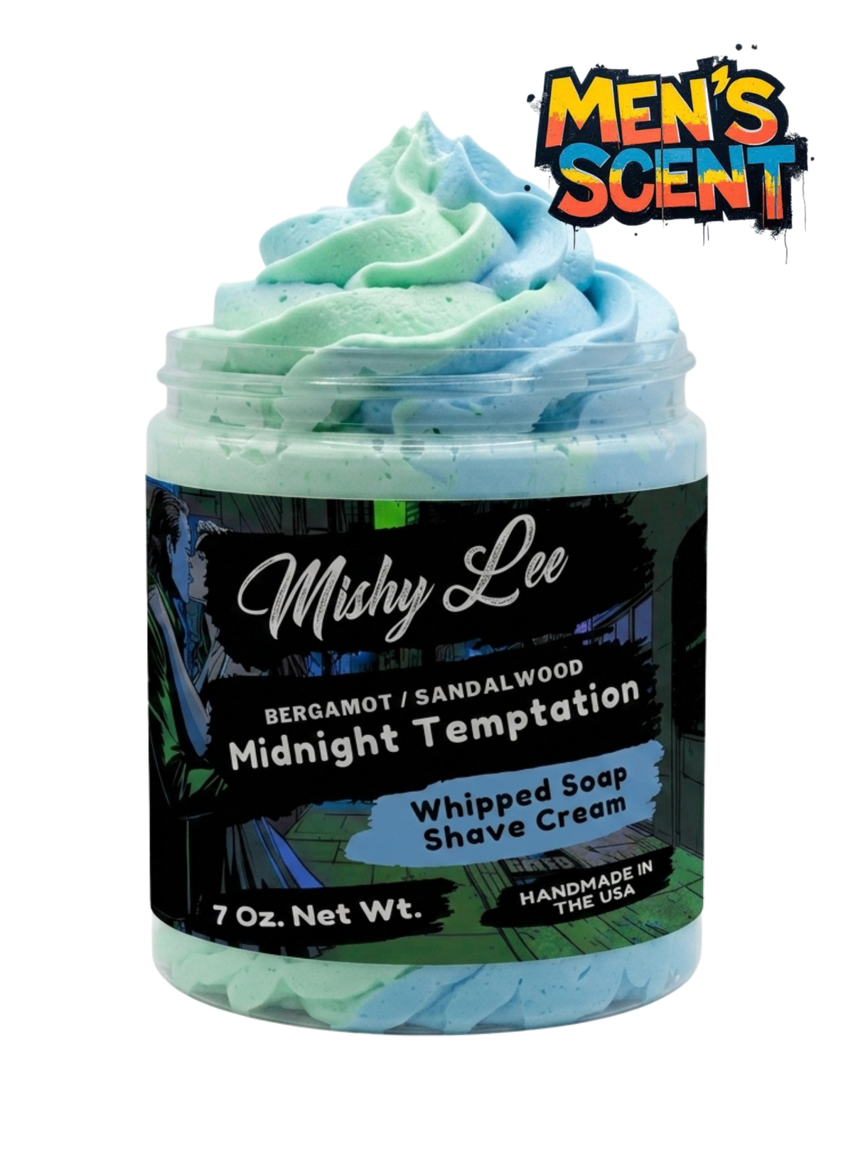 Midnight Temptation Men's Whipped Soap and Shave Cream Mishy Lee Boutique