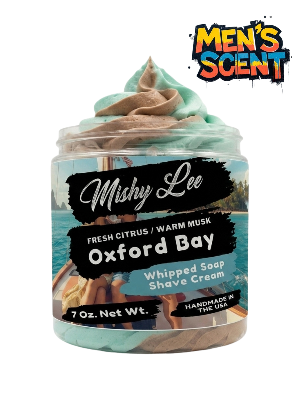 Oxford Bay Men's Whipped Soap and Shave Cream Mishy Lee Boutique