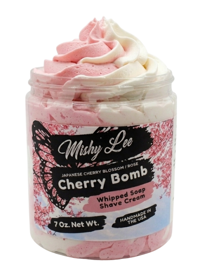 Cherry Bomb Whipped Soap and Shave Cream Mishy Lee Boutique