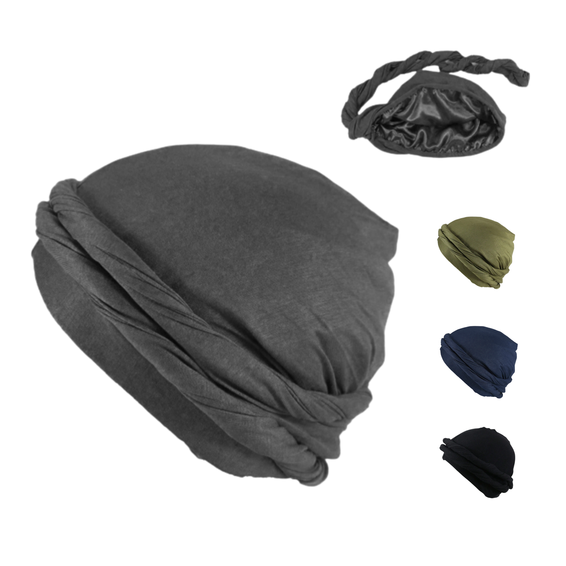 Mr. Durag Silky Spandex Crown Turban, 1 Count, Assorted Colors Annie International, Inc.