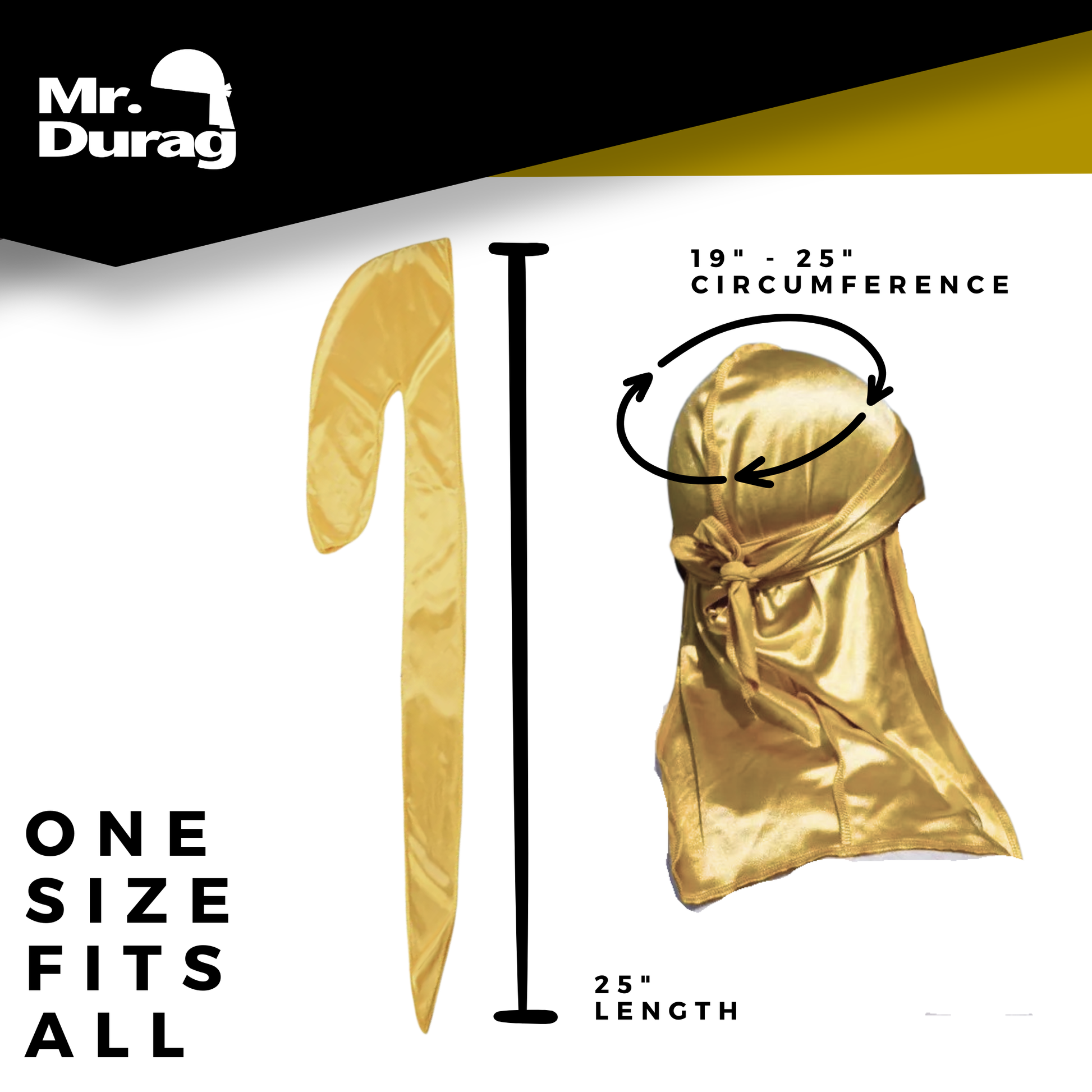 Mr. Durag Wave Maxx Silky Satin Durag, 1 Count, Assorted Vibrant Annie International, Inc.