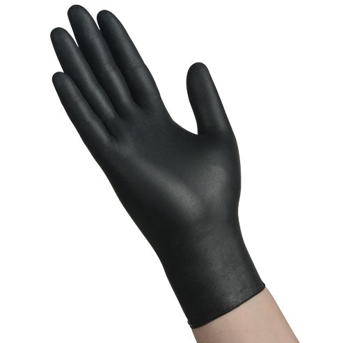 Ambitex - Black Nitrile Gloves 100pc - Small