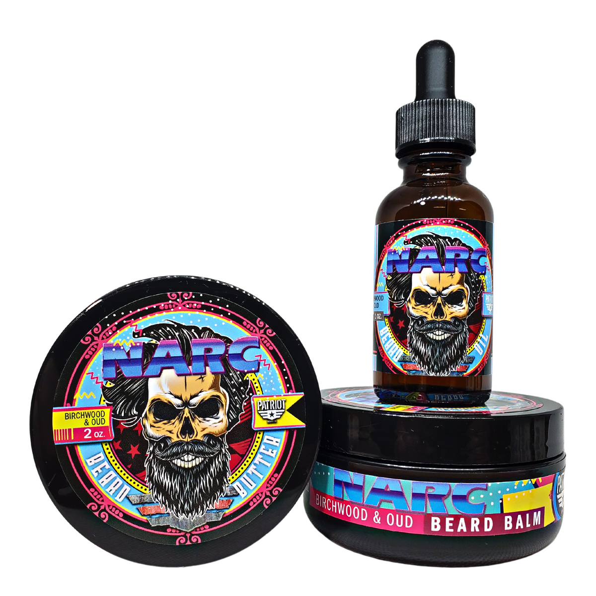NARC Beard Bundle Balm/Butter/Oil/Natural Soap Patriot And Company