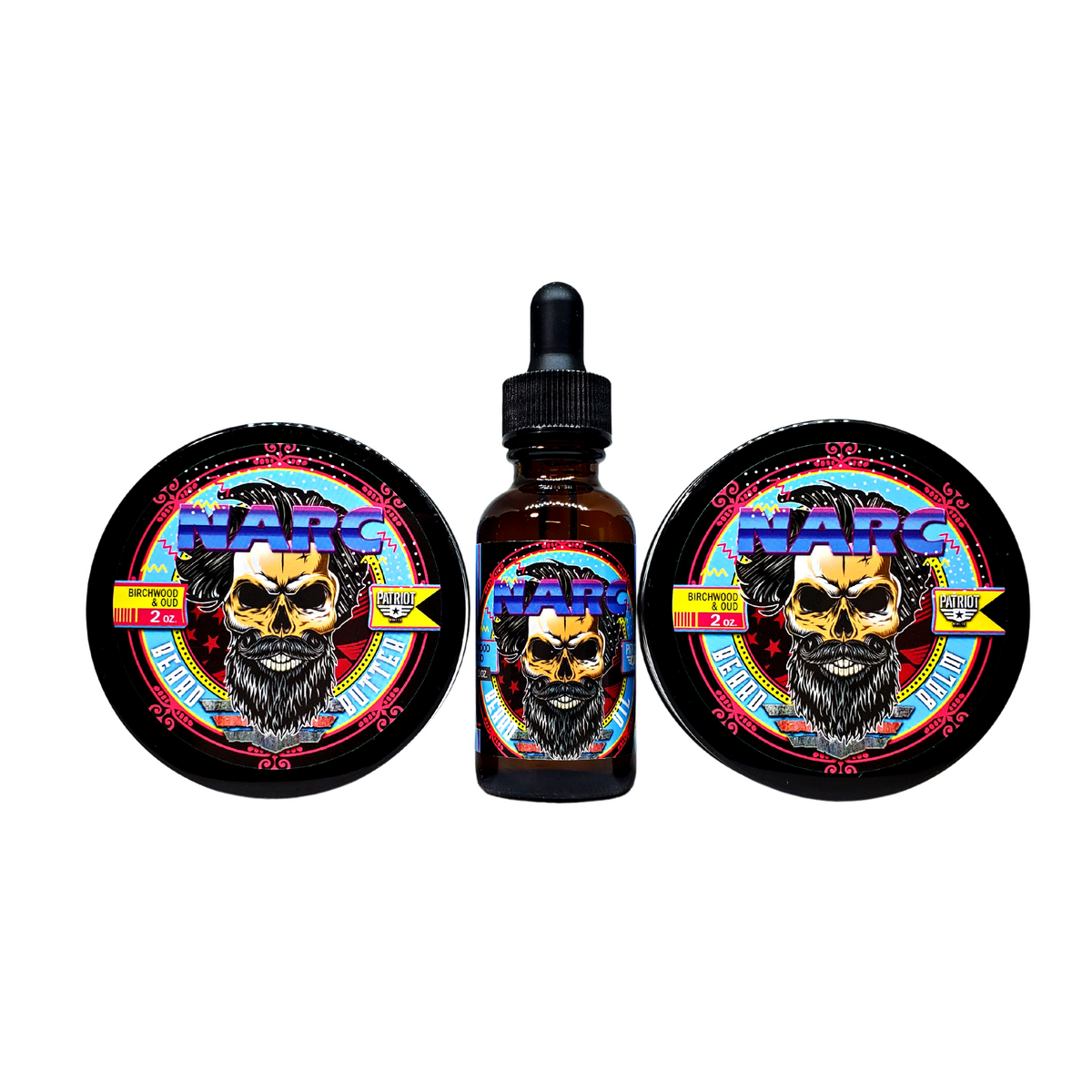 NARC Beard Bundle Balm/Butter/Oil/Natural Soap Patriot And Company