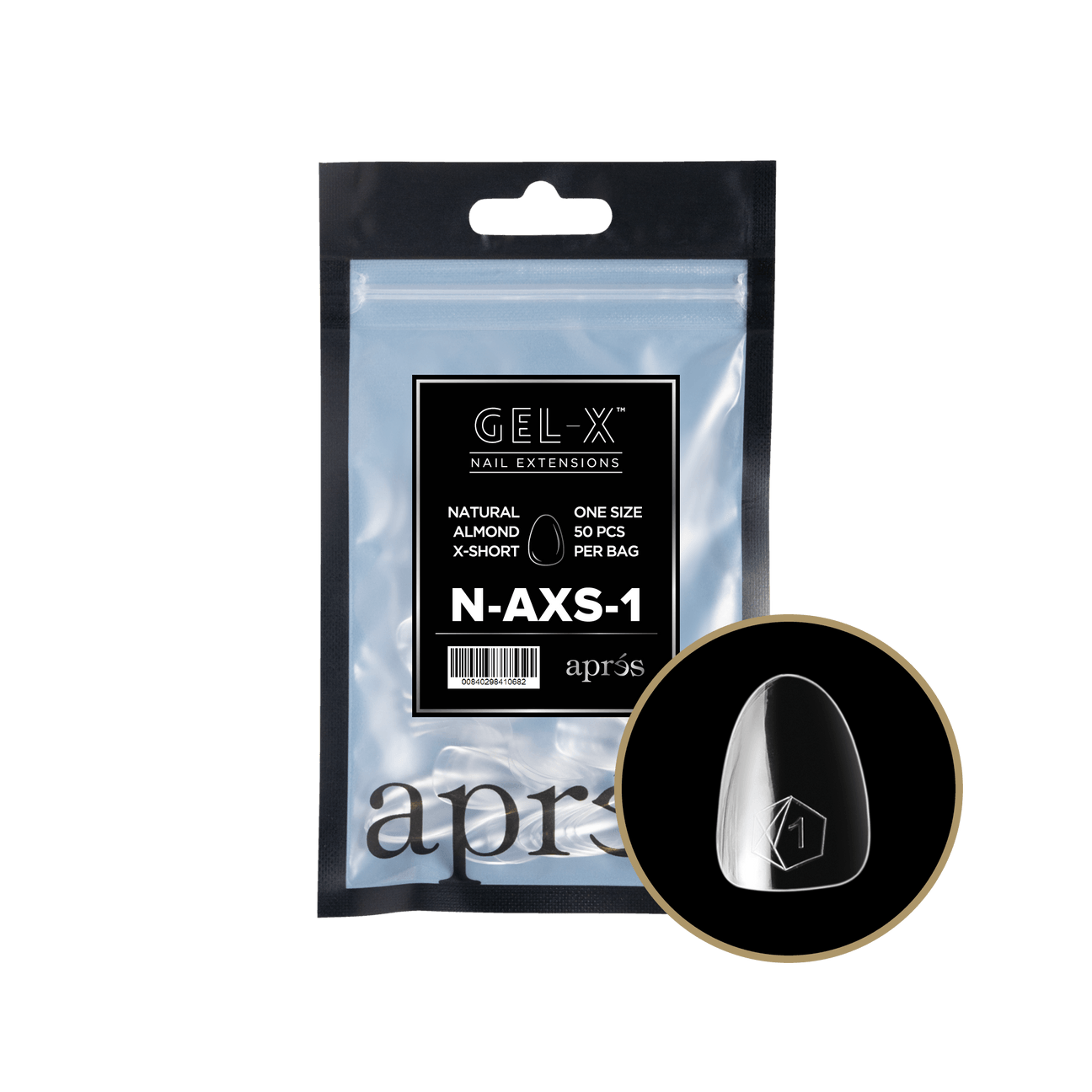 Gel-X Natural Almond Extra Short 2.0 Refill Bag Lunali Nail Supply