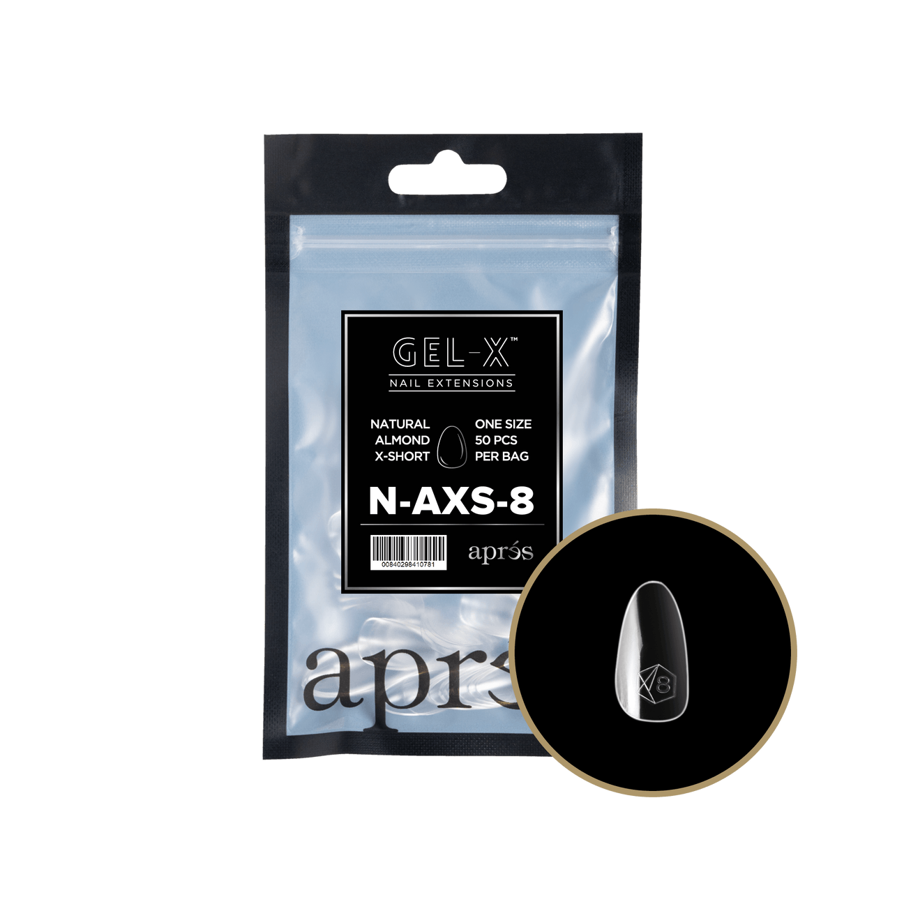 Gel-X Natural Almond Extra Short 2.0 Refill Bag Lunali Nail Supply
