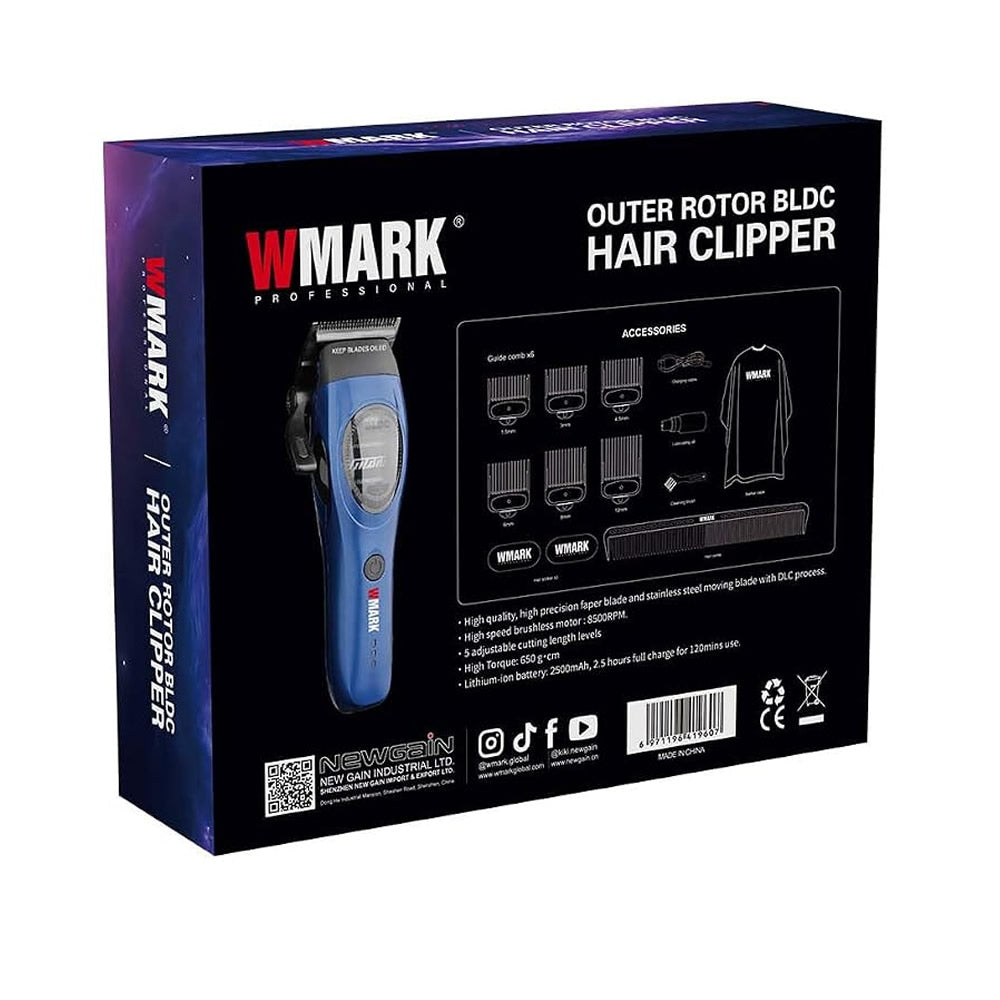WMARK OUTER ROTOR BLDC CLIPPER (#NG-V3SET) N.O.S. Barber Supply