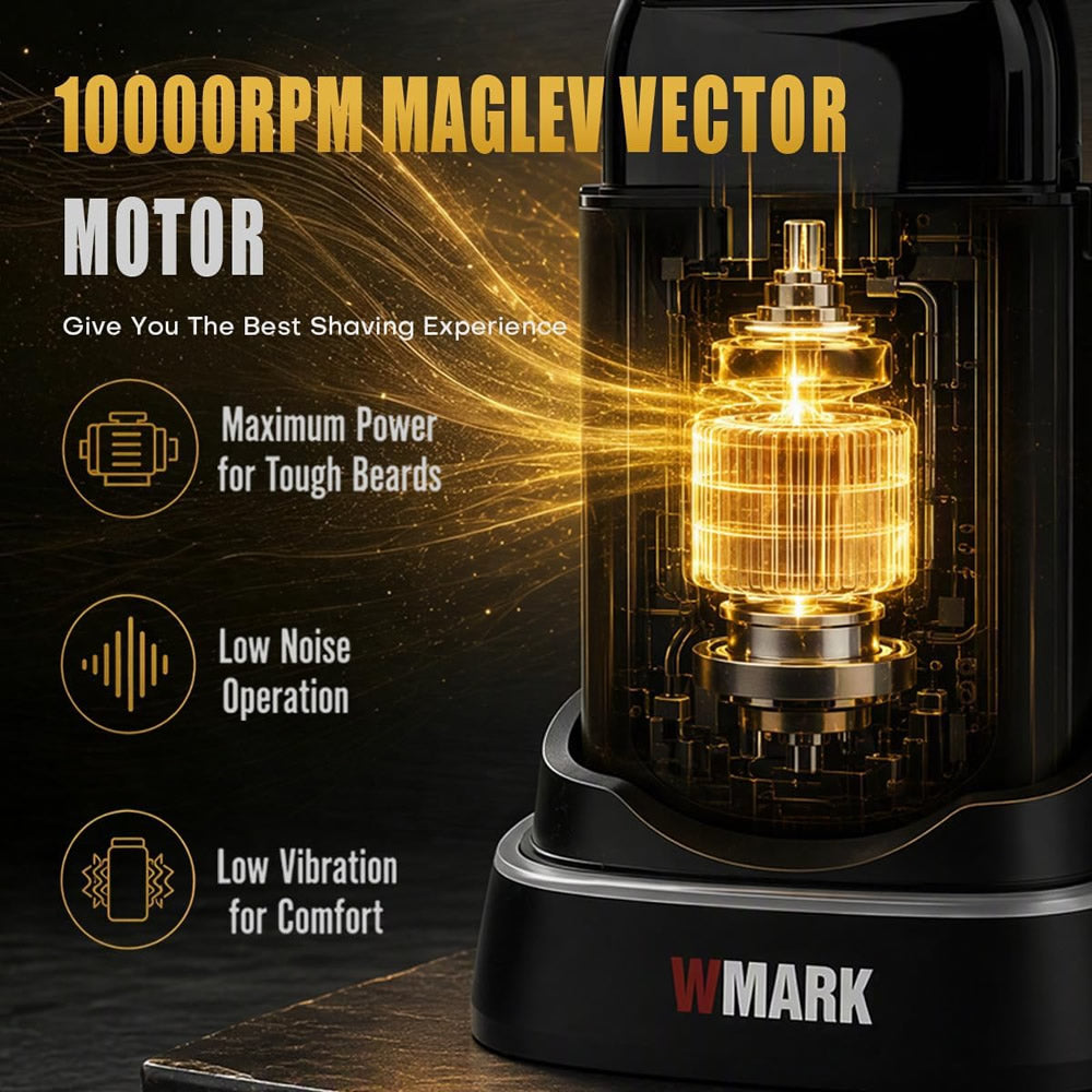 WMARK VECTOR MOTOR SHAVER - BLACK (#NG-XS1) N.O.S. Barber Supply