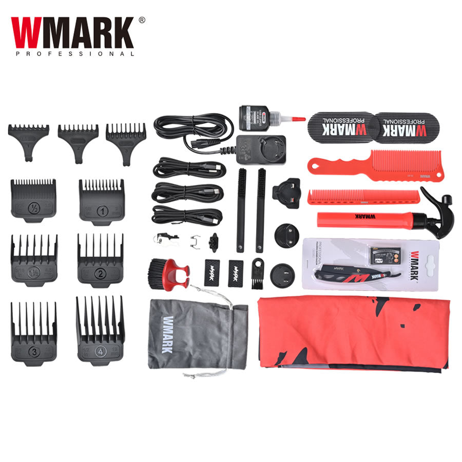 WMARK VECTOR MOTOR 3PC BARBER KIT (#NG-X1KIT) N.O.S. Barber Supply