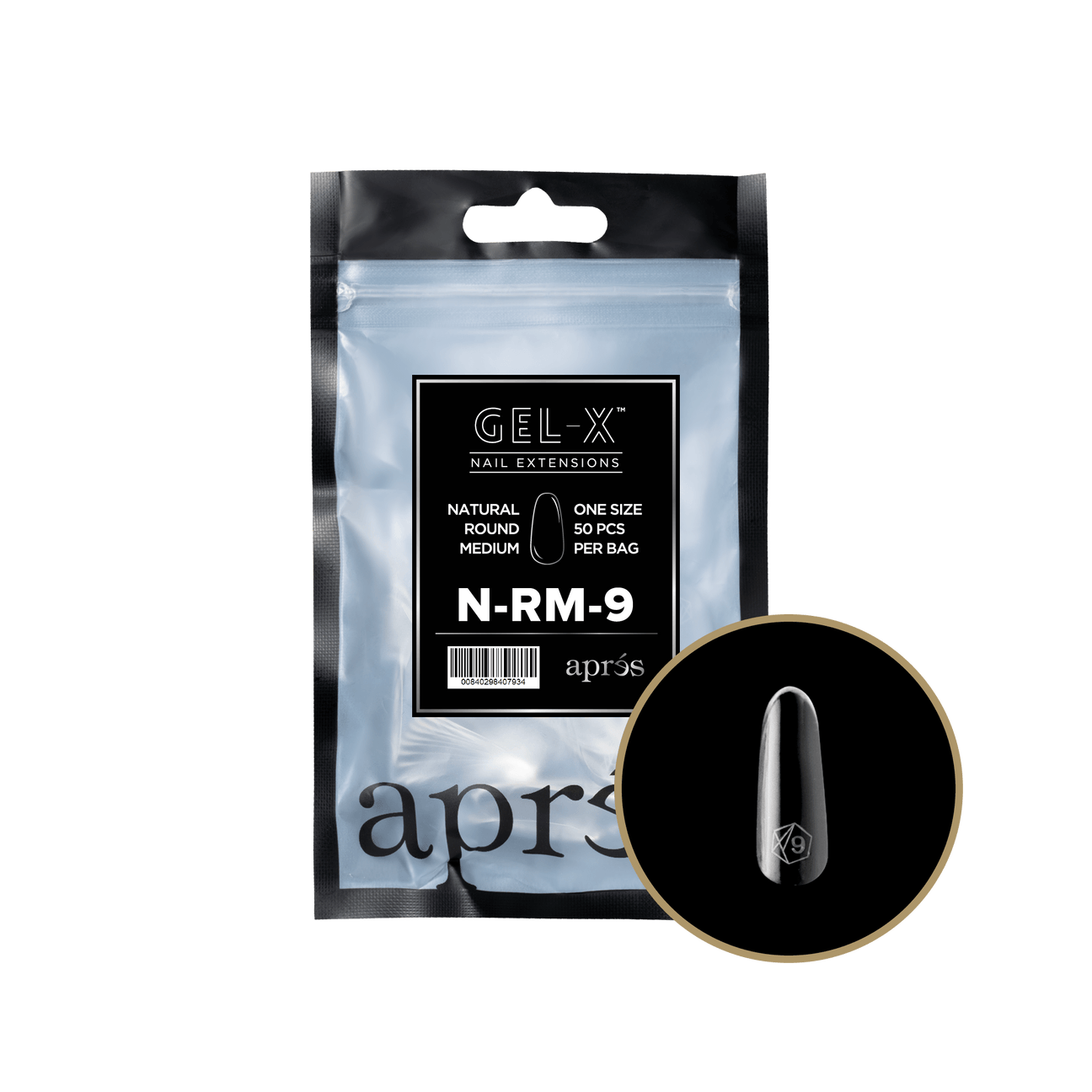 Gel-X Natural Round Medium 2.0 Refill Bag Lunali Nail Supply