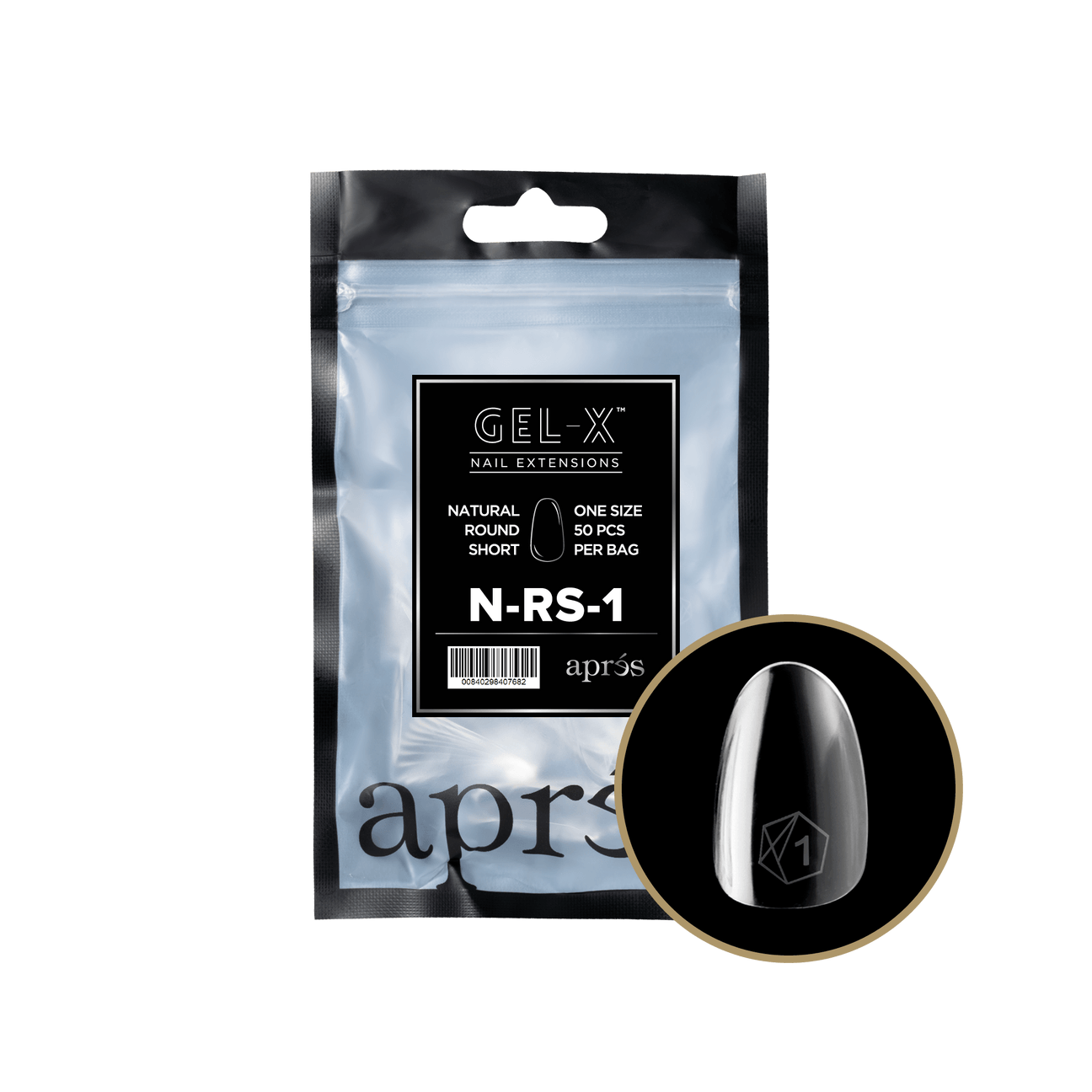 Gel-X Natural Round Short 2.0 Refill Bag Lunali Nail Supply