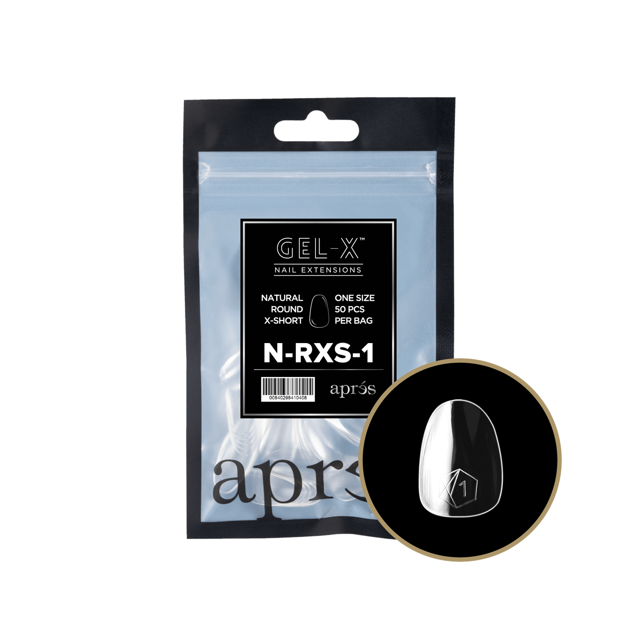 Gel-X Natural Round Extra Short 2.0 Refill Bag Lunali Nail Supply