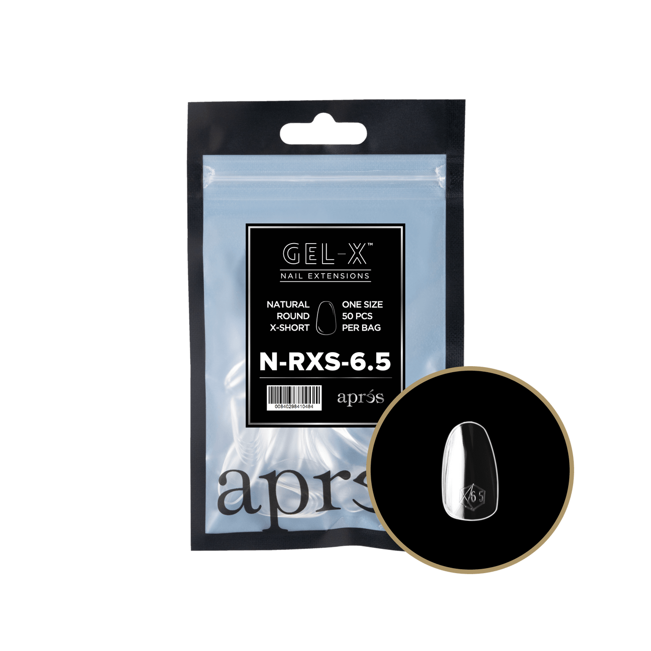 Gel-X Natural Round Extra Short 2.0 Refill Bag Lunali Nail Supply