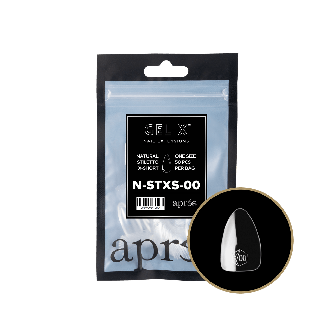 Gel-X Natural Stiletto Extra Short 2.0 Refill Bag Lunali Nail Supply