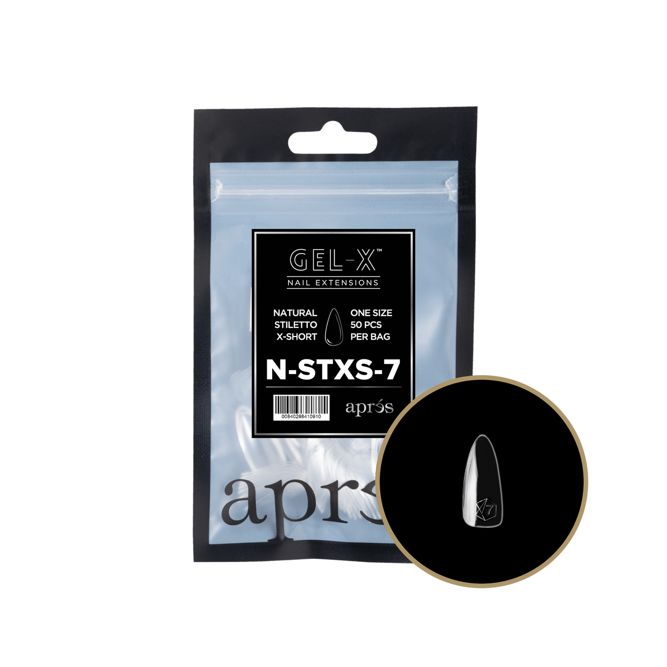 Gel-X Natural Stiletto Extra Short 2.0 Refill Bag Lunali Nail Supply