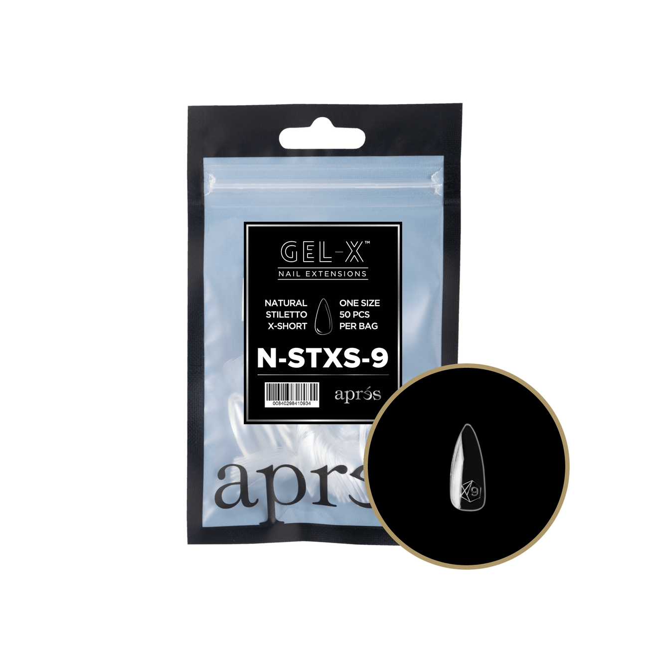 Gel-X Natural Stiletto Extra Short 2.0 Refill Bag Lunali Nail Supply