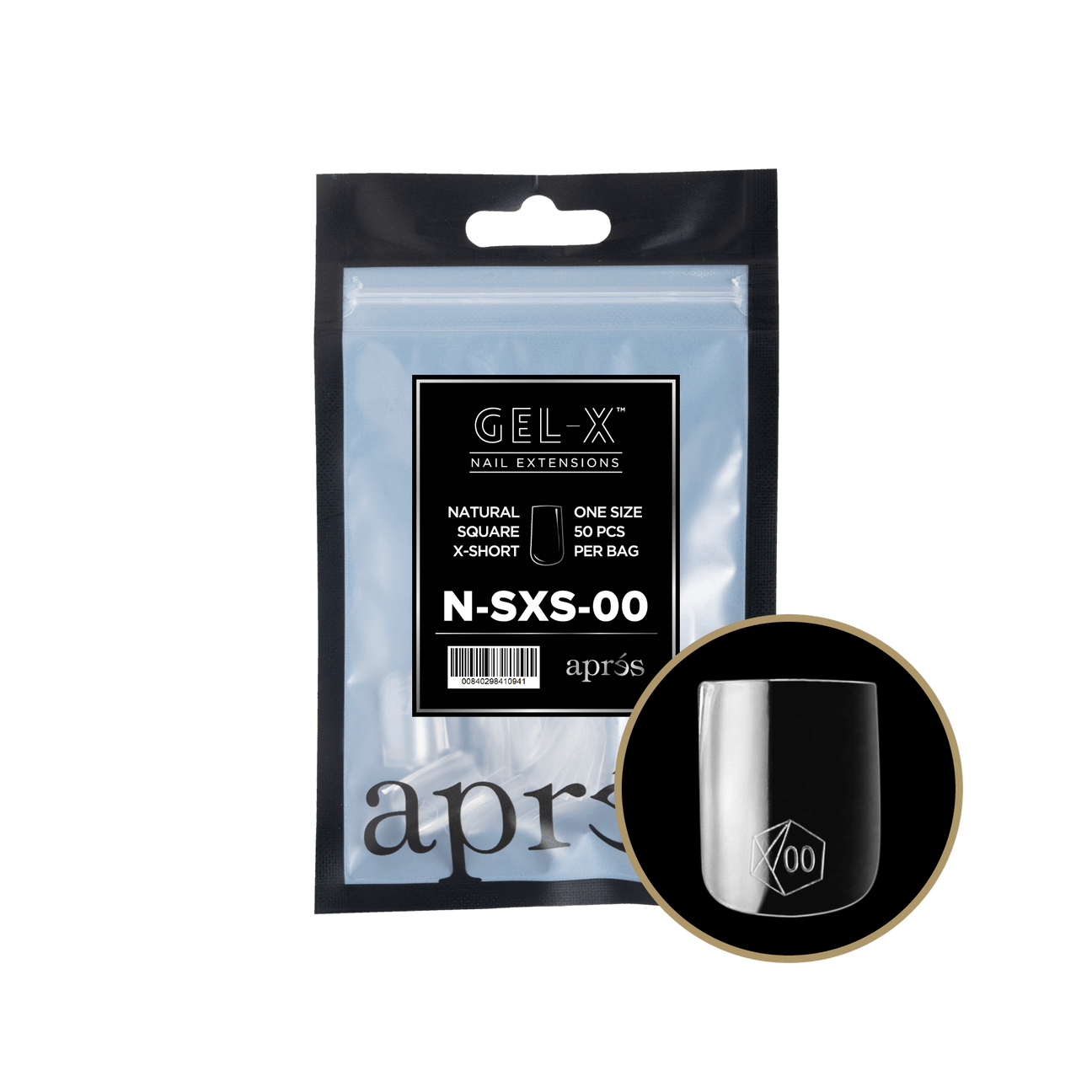 Gel-X Natural Square Extra Short 2.0 Refill Bag Lunali Nail Supply