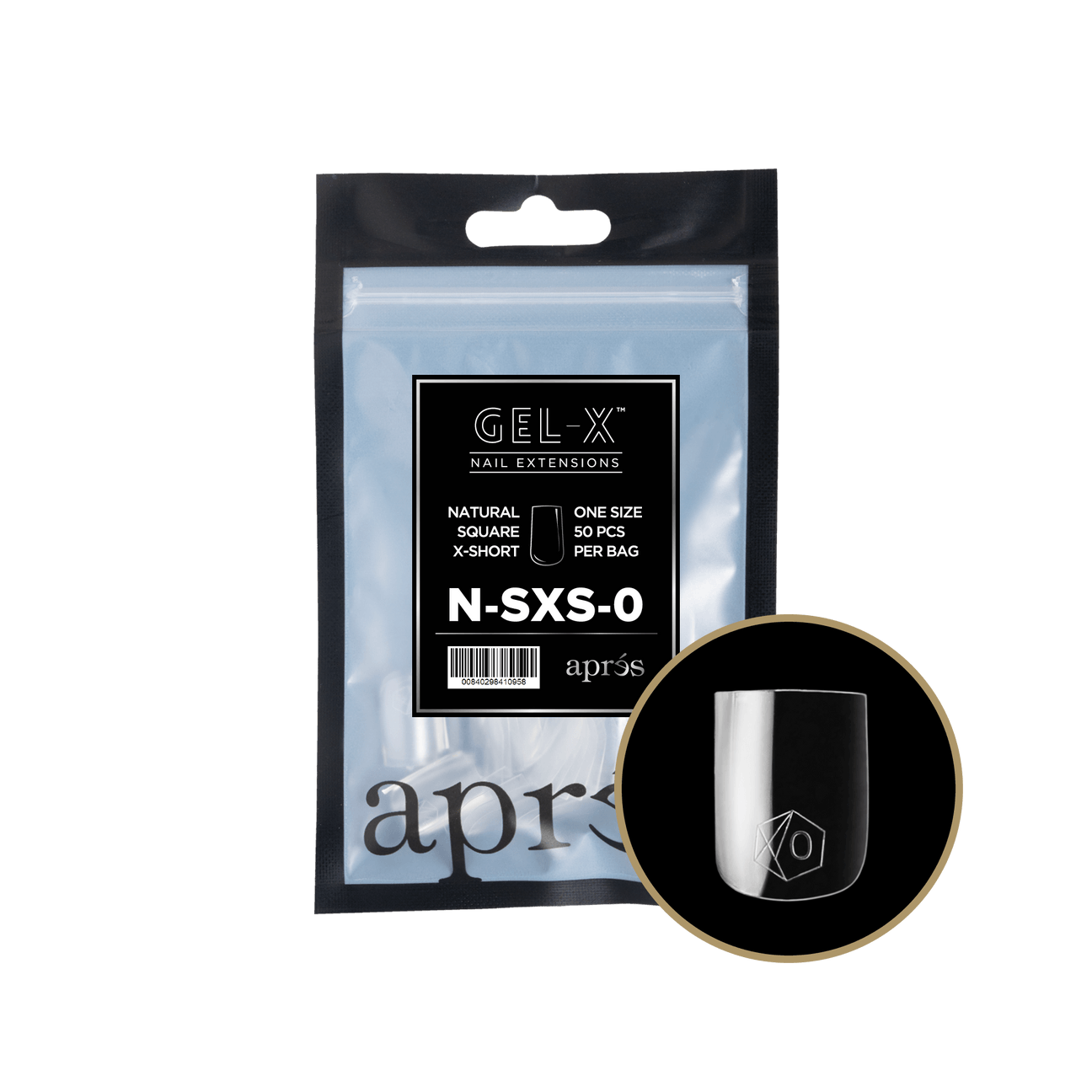 Gel-X Natural Square Extra Short 2.0 Refill Bag Lunali Nail Supply