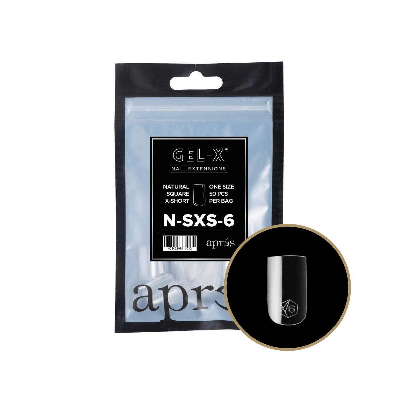 Gel-X Natural Square Extra Short 2.0 Refill Bag Lunali Nail Supply