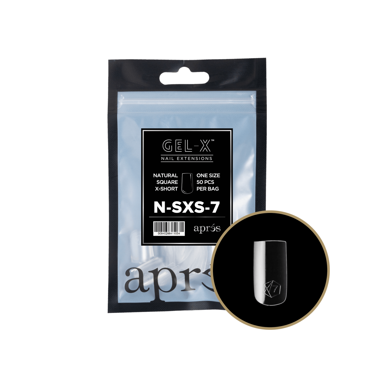 Gel-X Natural Square Extra Short 2.0 Refill Bag Lunali Nail Supply