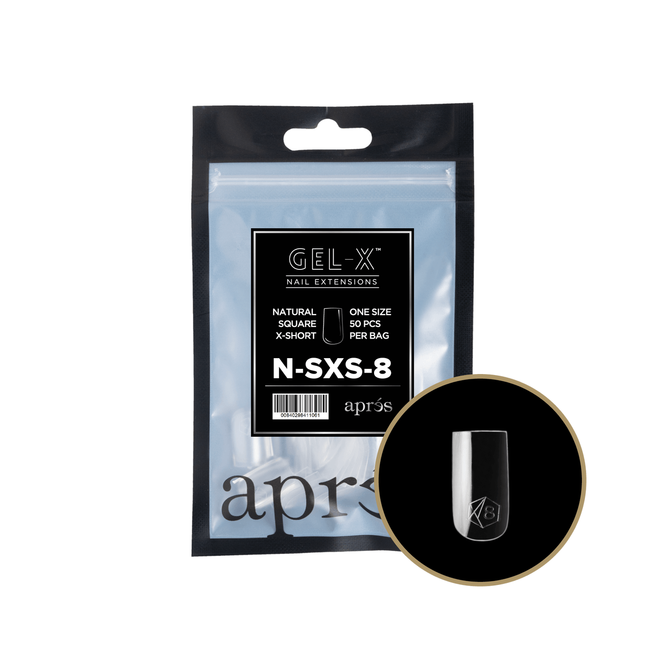 Gel-X Natural Square Extra Short 2.0 Refill Bag Lunali Nail Supply