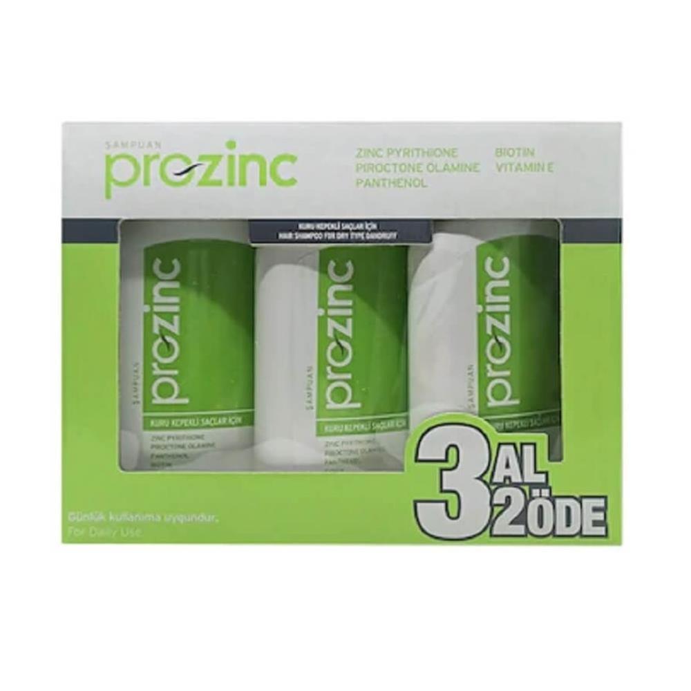 Prozinc Moisturizing Shampoo for Dry Hair - Biotin, E Vitamin, Anti-Dandruff, Paraben-Free Beauty Care Bag