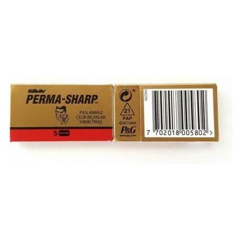 Gillete Perma-Sharp Double Edge Razor Blades - 5 Pack Pasteur Pharmacy