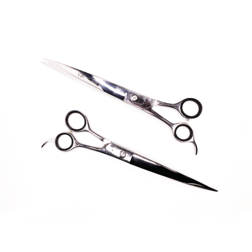 10" Curved Shears Chrome Polished- Right or Left Hand curlsponge