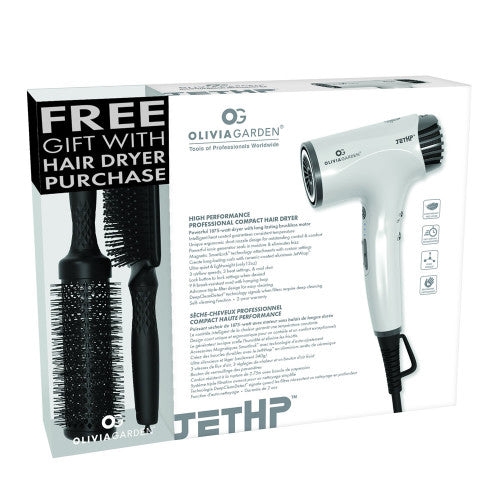 OLIVIA GARDEN JETHP HIGH-PERFORMANCE COMPACT DRYER (#JHPDR1DLO1) N.O.S. Barber Supply